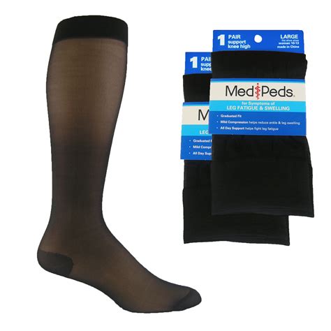 Medipeds Womens Compression Sheer Support Knee High Socks 2 Pr Shop Your Way Online