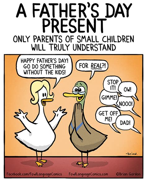 (they're funny because they're true.) Father's Day Present - Fowl Language Comics