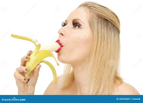 Candy Girl Sucking A Banana Royalty Free Stock Images Image 20545069