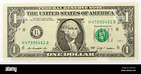 One-U.S. Dollar bill, front Stock Photo - Alamy