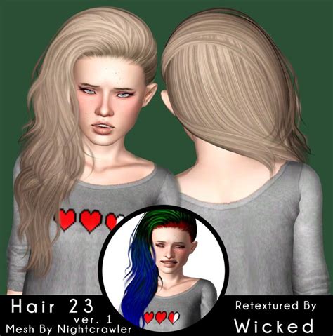 Nightcrawler S 23 Hairstyle Retextured By Magically For Sims 3 Sims