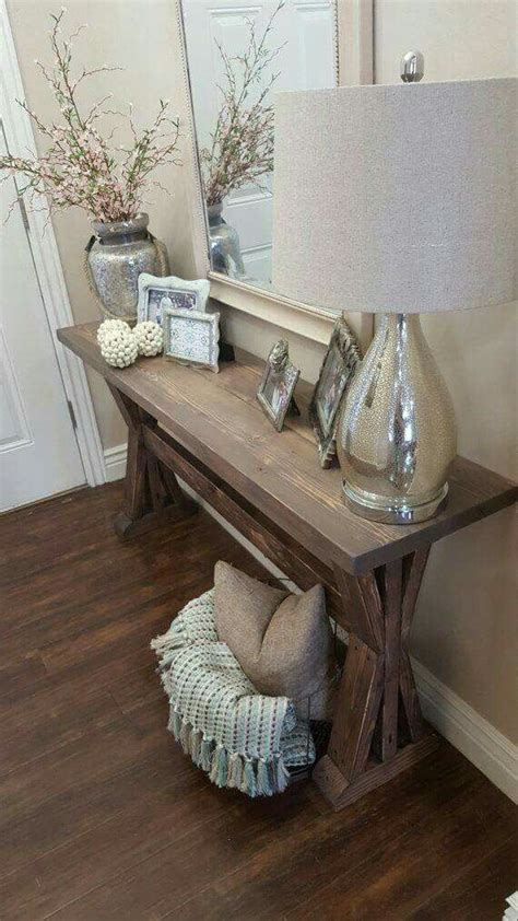 Farmhouse Entry Table And Decor Farm House Living Room Living Room