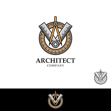 Logotipo De Arquitecto Ilustración Vectorial Vector Premium