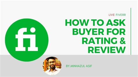 How To Ask Buyer For Rating And Review At Fiverr Fiverr Rating