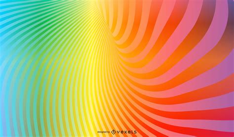 Rainbow Vortex Background With Sparkles Vector Download