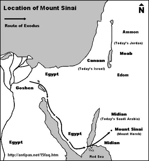 Where Is Mount Sinai Where Is Mount Horeb Of The Exodus