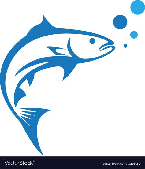 Fish Logo Template Royalty Free Vector Image Vectorstock