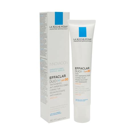 A blemish treatment that corrects and hydrates skin for clearer skin in 4 weeks. La Roche Posay Effaclar Duo (+) SPF30 40mL | DoctiPharma