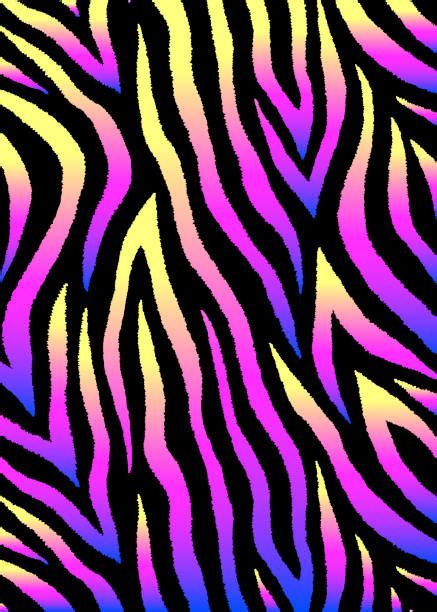 Neon Zebra Print Wallpaper