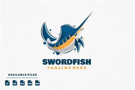 Swordfish Mascot Logo Graphic By Artbernadif · Creative Fabrica