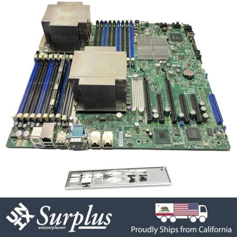 Supermicro X8dtn F E Atx Dual Lga 1366 Motherboard W E5620 8gb Ddr3