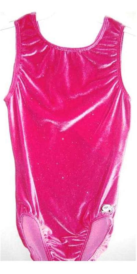 Mel5 56 As Plush Hot Pink Sparkle Glitter Velvet Tank Leotard