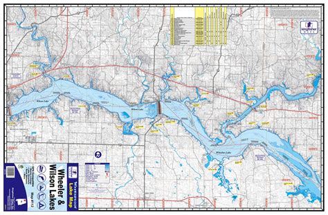 Kingfisher Wheeler And Wilson Lakes Al Waterproof Lake Map 112 Boaters Plus