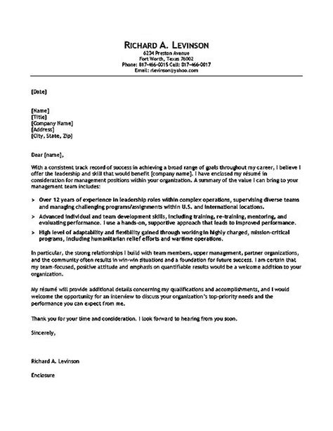 Department Manager Cover Letter Example Resume Writing Military And