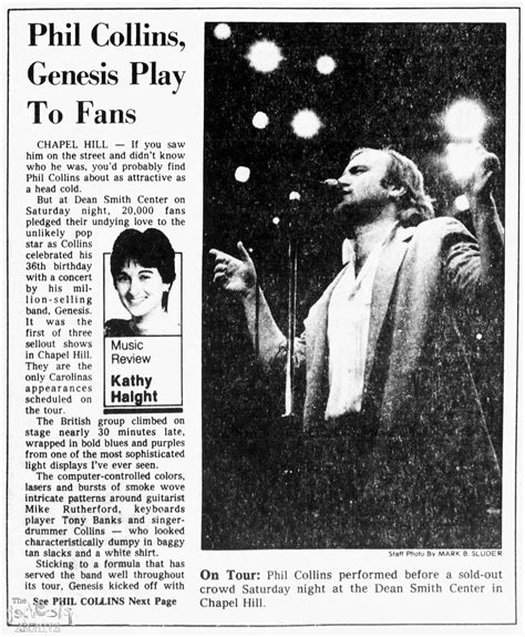 concert review genesis the charlotte observer charlotte 1st february the genesis archive