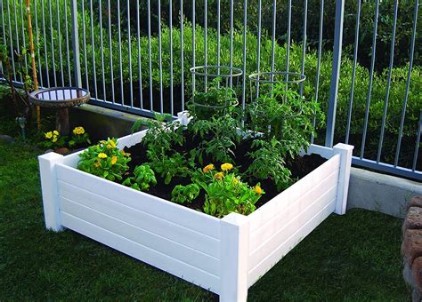 Nuvue Products Raised 48 By 48 By 155 Inch Garden Box Kit Extra Tall