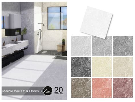 Marble Walls 2 And Floors 3 The Sims 4 Catalog