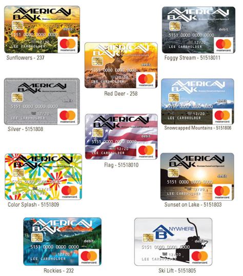 The card design studio service allows you to customize the look of your personal credit, debit, or business credit or debit card to create a unique, distinctive card that reflects your personality and interests or showcases your business. American Bank Personal Debit Cards, Mastercard®