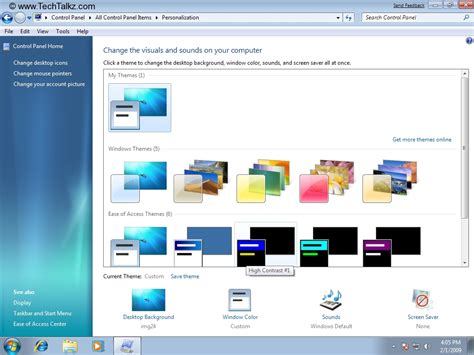 Then click desktop & screen saver > . Change desktop background, screen saver, window colors and ...
