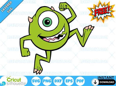 FREE Monsters Inc SVG Cut File For Cricut And Silhouette