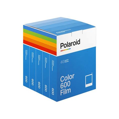 Polaroid Color 600 Instant Film 5 Pack 40 Exposures Xcite