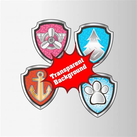 Paw Patrol All Badges Clipart 12 Png 300 Dpi Transparent