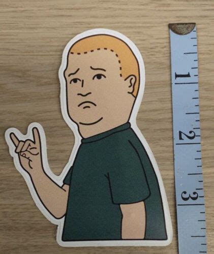 Bobby Hill Decal Funny King Of The Hill Meme W Sticker Rock On 🤘 Ebay