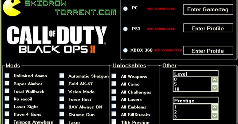 While playing the game, press ~ to display the console window, then enter one of the following codes to activate the corresponding cheat function Call of Duty - Black Ops 2 Prestige Hack [PC/PS3/PS4 ...