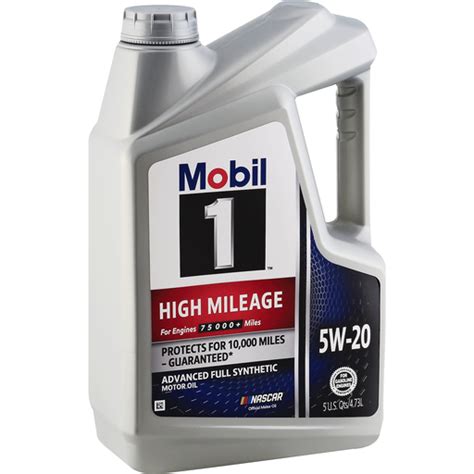 Mobil 1 Motor Oil High Mileage 5w 20 Advanced Full Synthetic Shop