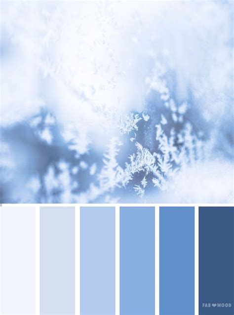 Ice Blue Color Palette Winter Colour Inspiration Color Scheme Blue Color Pallet Ice Blue