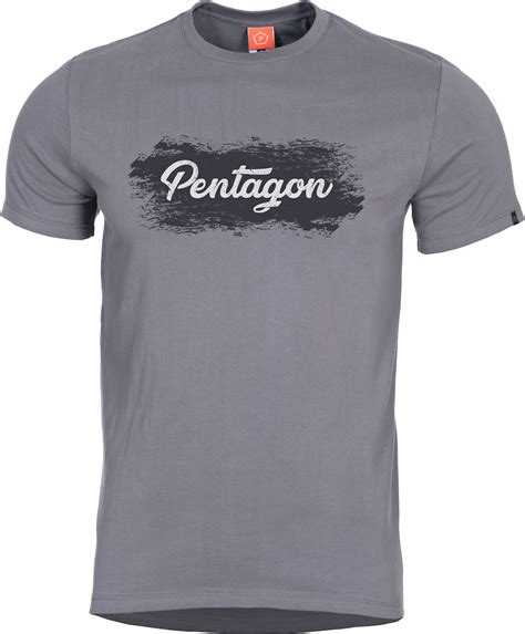 Pentagon Ageron Grunge T Shirt Wolf Grey Skroutzgr