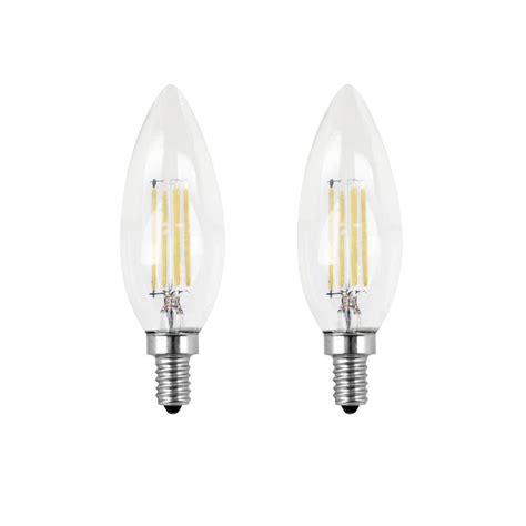 Feit Electric 40 Watt Equivalent B10 E12 Candelabra Dimmable Filament