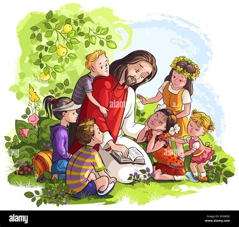 Jesus And Shildren Hi Res Stock Photography And Images Alamy