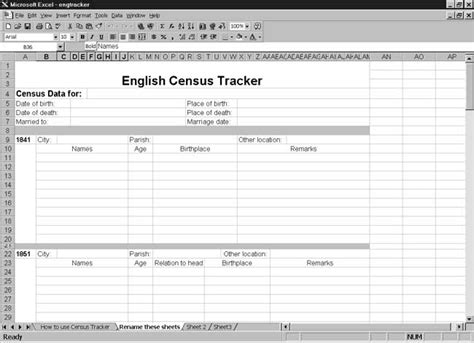 England Census Tracker Censustools