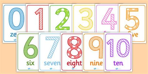 Numbers 0 10 Posters Twinkl 123 Pinterest Math Eyfs And Worksheets