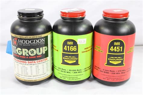 Three Bottles Of Reloading Powder Imr 4451 14 Proxibid