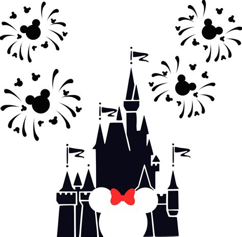 Disney Castle svg Disney Castle Fireworks svg Disney Castle | Etsy