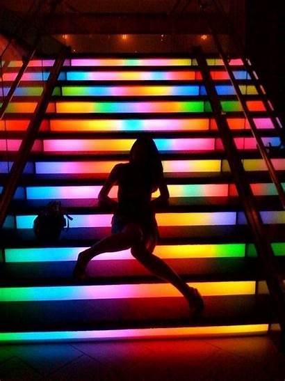 Aesthetic Neon Rainbow Colors St Bright Night