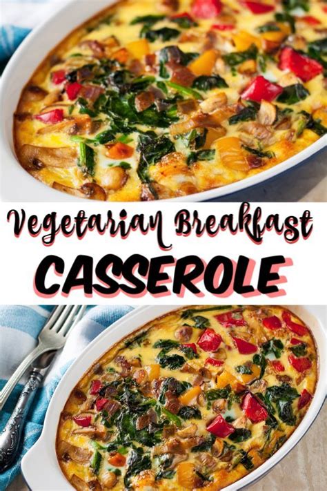 Quick and Easy Vegetarian Breakfast Casserole is a ...