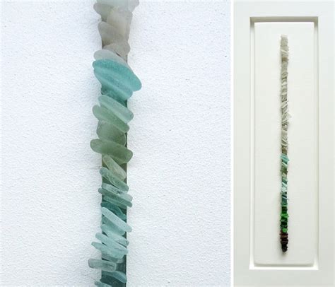 Artist Collects Sea Glass To Create Relaxing Wall Sculptures