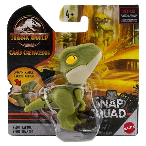 Buy Jurassic World Camp Cretaceous Snap Squad Velociraptor Online At