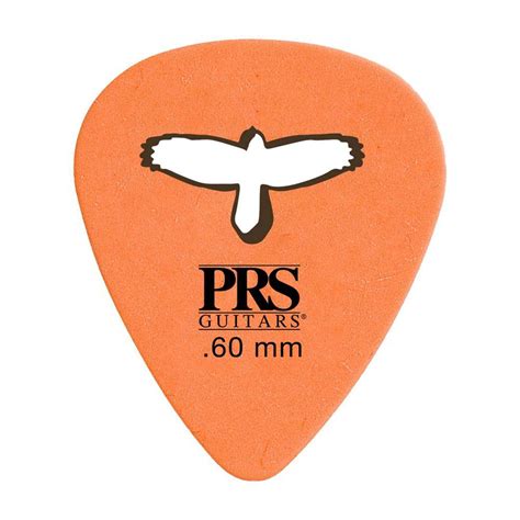 Prs Delrin Punch Picks 12 Pack 60mm Orange 825362067665