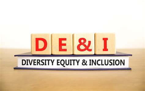 Dei Diversity Equity And Inclusion Symbol Concept Words Dei