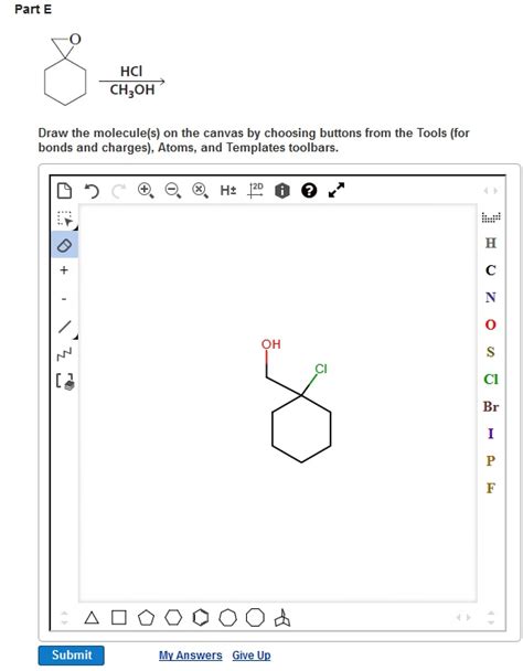 Solved Draw The Molecule S On The Canvas By Choosing Chegg Com