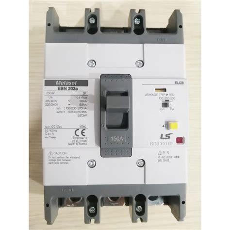 Nhà Phân Phối Cb Chống Giật Elcb 3p 150a 30ma Ls Ebn203c