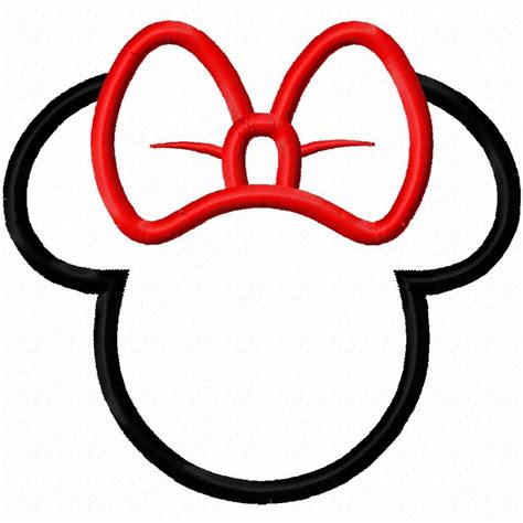 Minnie Mouse Silhouette Pattern Clipart Best Clipart Best