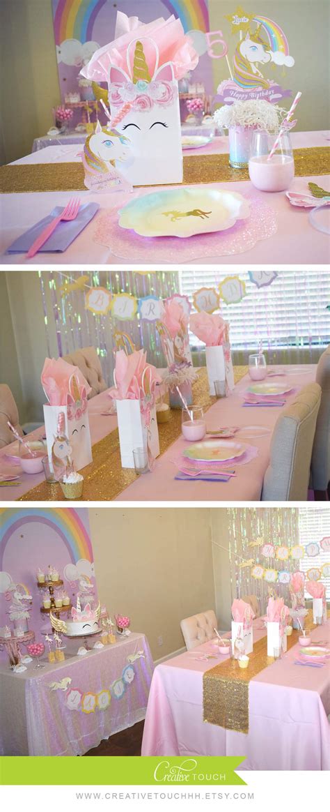 Unicorn Birthday Party Ideas Photo 3 Of 16 Catch My Party