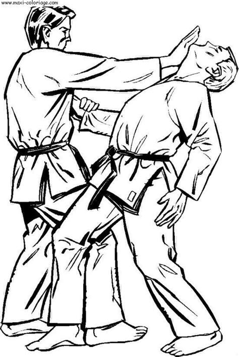 Coloriage Judo Gratuit Imprimer Liste