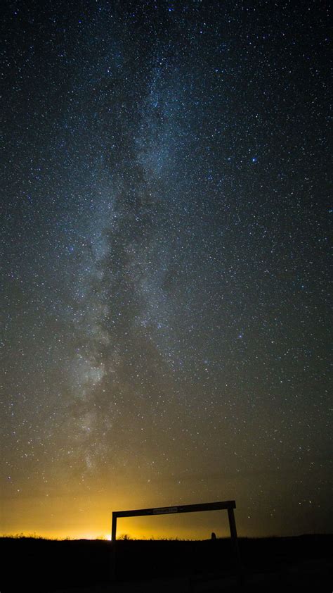 Download Wallpaper 1080x1920 Starry Sky Milky Way Stars Galaxy