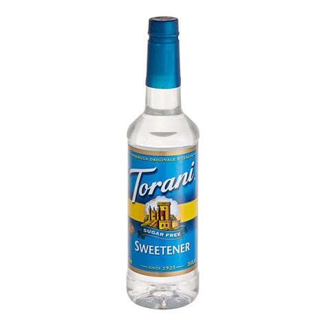 Torani Sugar Free Sweetener Syrup 750 Ml Plastic Bottle
